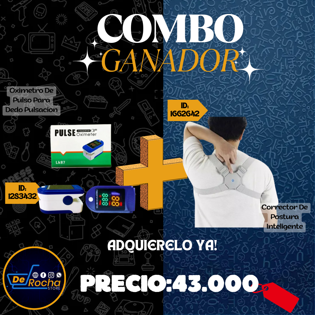 combo oximetro+corrector postura